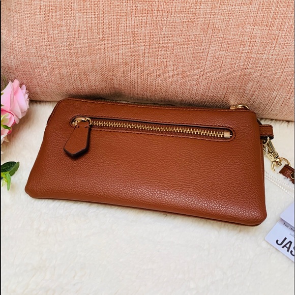 Jason Wu Double Zip Cognac Wallet - Picture 5 of 6